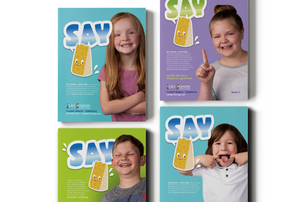Kids Dentistry flyer examples.