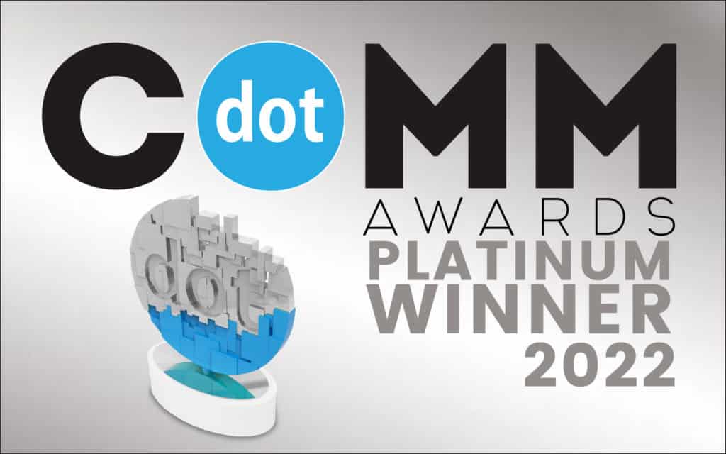 dotcomm platinum award badge