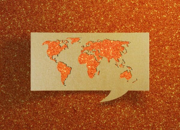 Taylor Swift Orange Glitter World