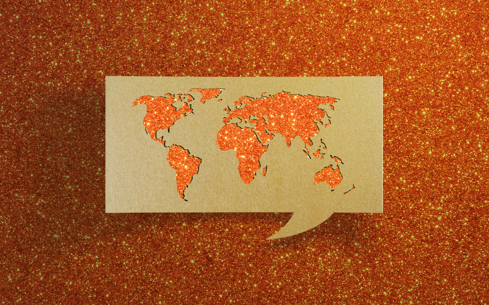 Taylor Swift Orange Glitter World